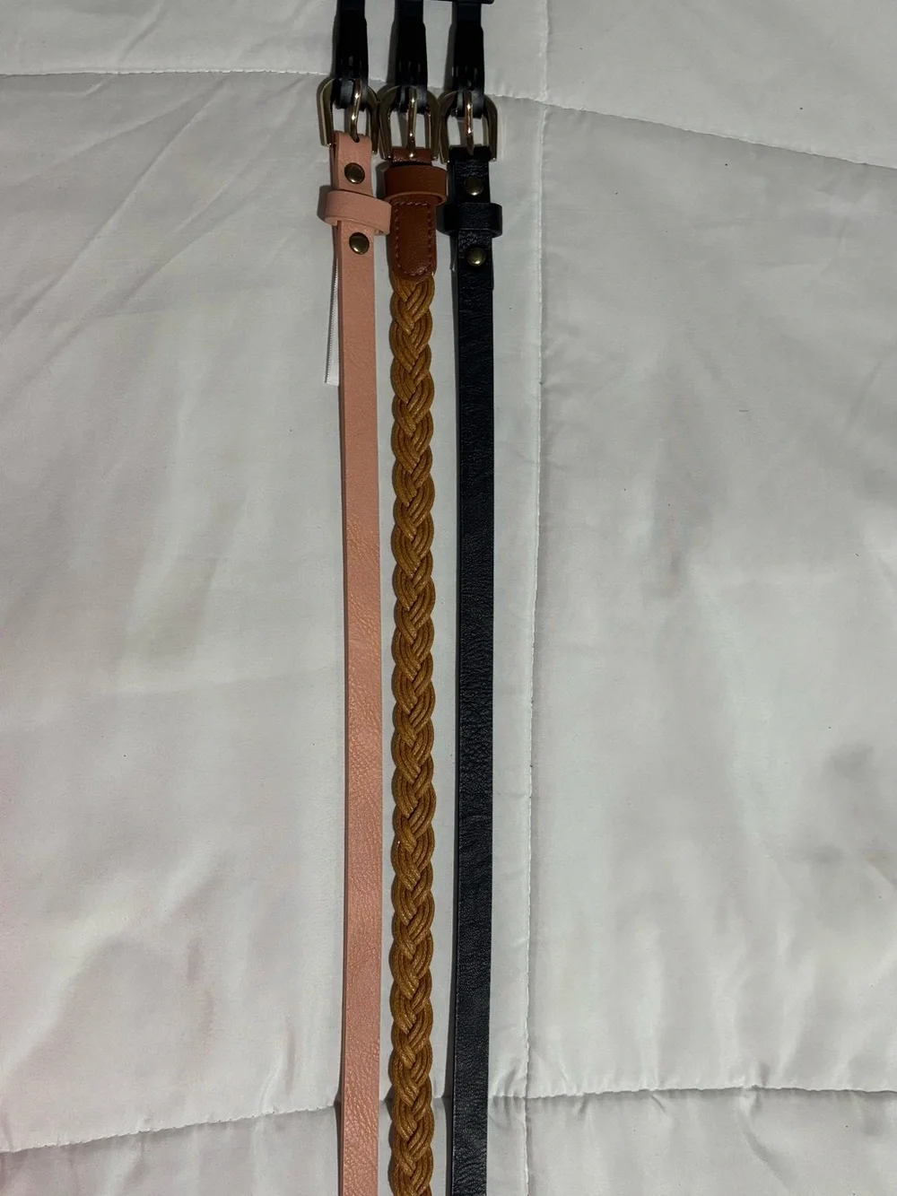 Papaya 3-Pack Belts - Black, Brown, Pink